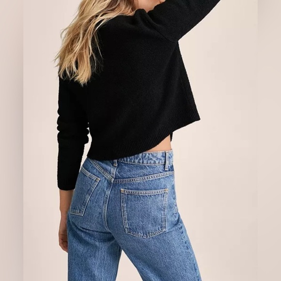 Mango knitted textured cardigan with gold jewelry black - Picture 2 of 10